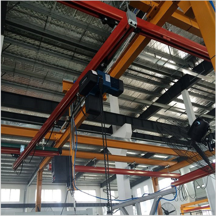 free standing workstation overhead crane