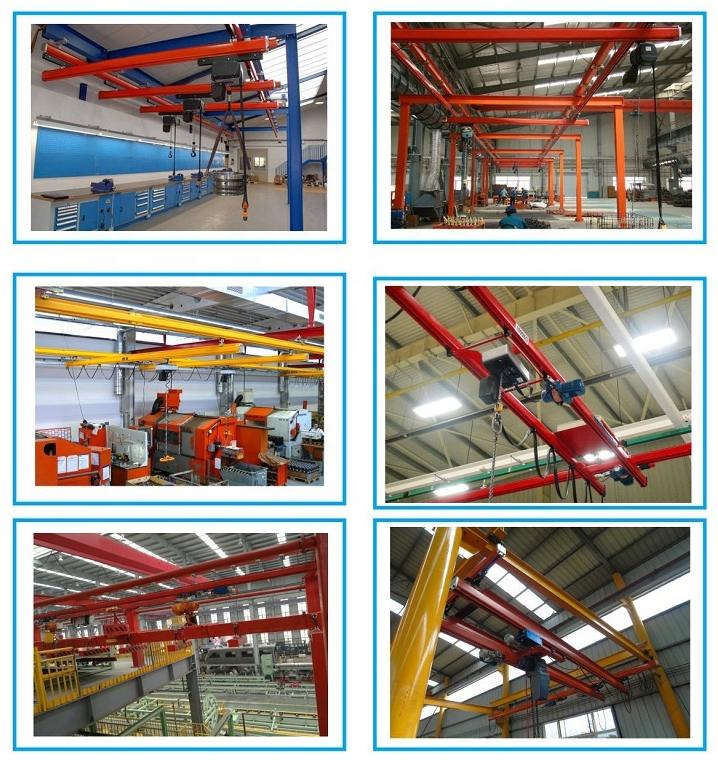 free standing workstation overhead crane application