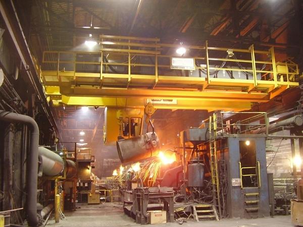 steel plant foundry crane